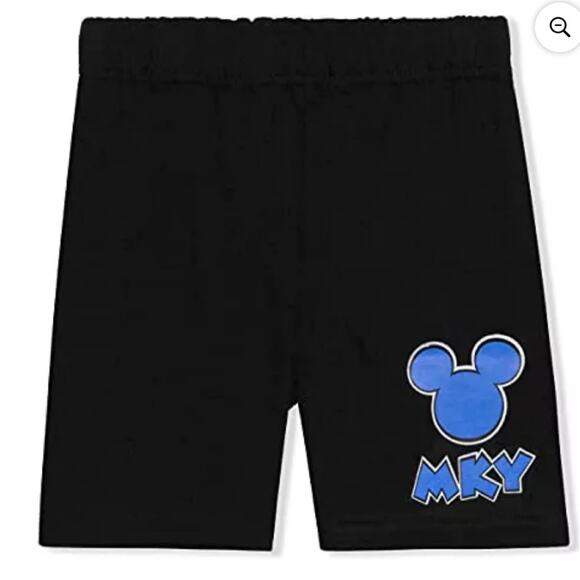 0438 NWT Disney Mickey Mouse Surf Boy’s Blue and Black Tye Dye T-Shirt Set - Picture 4 of 11